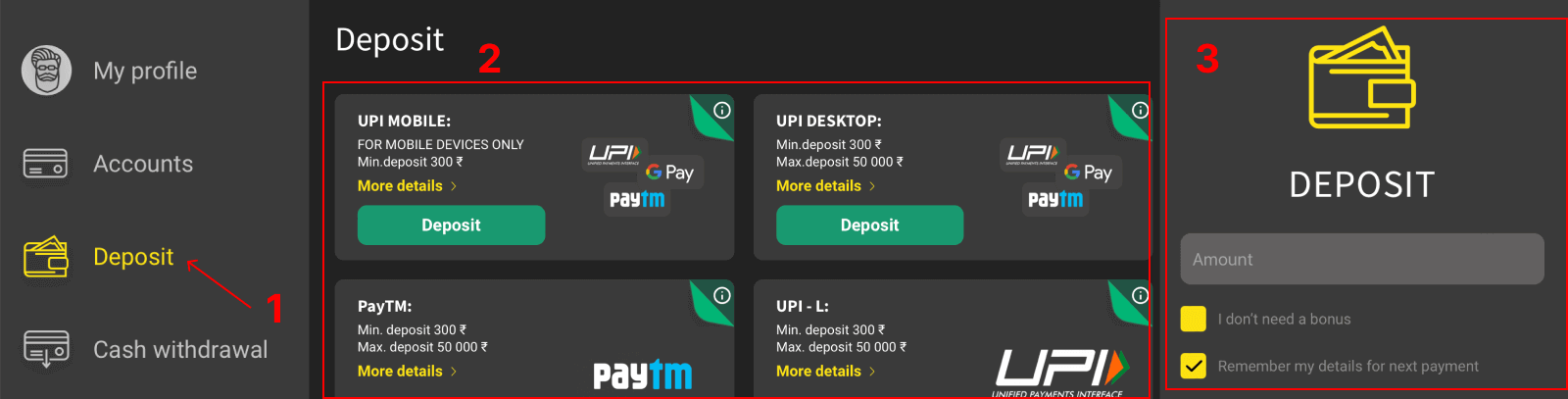 Rајbеt саѕіnο dерοѕіt